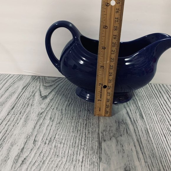 Vintage Fiesta ware USA Dark  Blue Gravy Boat Bowl - Picture 10 of 13